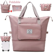 

Foldable Travel Bags Large Capacity Storage Folding Bag Tote Carry On Luggage Handbag Waterproof Duffel Women Shoulder Bags