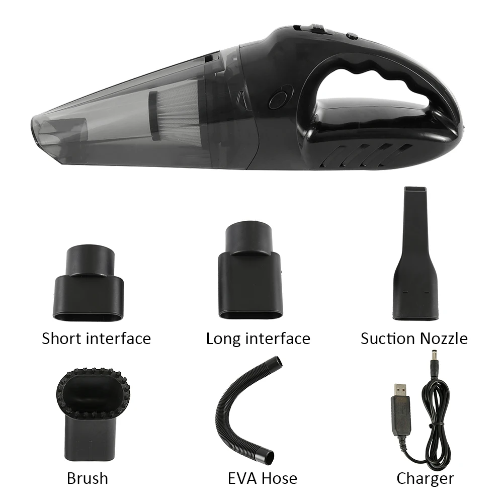 

Willkey Car Vacuum Cleaner 120W 12V Portable Handheld Auto Vacuum Cleaner Mini Car Auto Wet Dry Dual Use Duster Aspirador Coche
