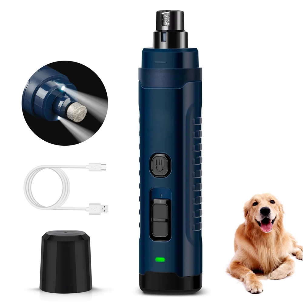 USB Electric Dog Nail Grinder Rechargeable Pet Clipper For Dogs Automatic Cat Claws Cutter Trimmer Grooming