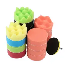 18 шт Универсальный губка Бафф с полировальной подложкой комплект 3 дюймов), полировальная машинка для автомобилей с эксцентриковым, полируя пусковой площадки Подушка под спину инструмент