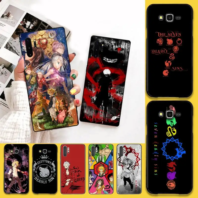 Роскошный дизайнерский чехол для телефона Nanatsu no Taizai Seven Deadly Sin Samsung Note 7 8 9 10 pro Galaxy J7