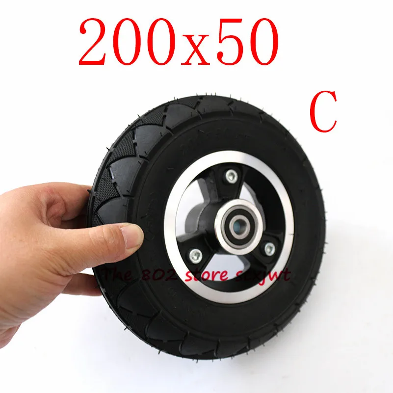 200x50Tyre инфляция покрышка для электроскутера с центрального движения колеса " мопедов электромобиль кольцо из алюминиевого сплава шина