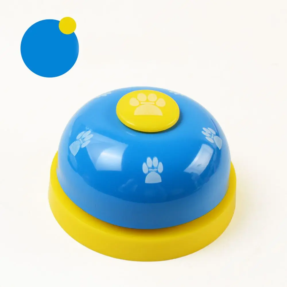 blue Звонок для домашних животных, игрушка для собак, Интерактивный Обучающий Колокольчик для домашних животных, игрушки для кошек, Котят, щенков, корм, напоминание, кормление - Цвет: blue