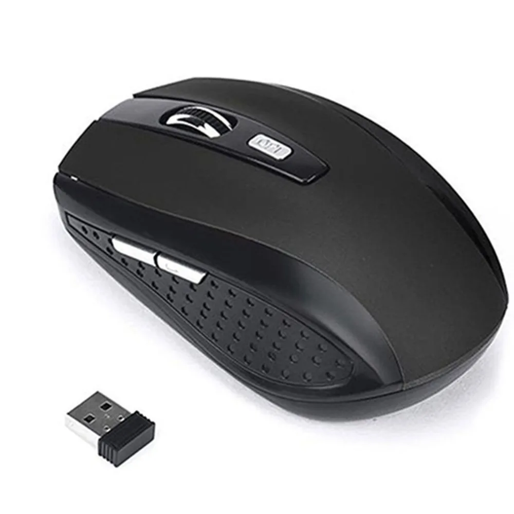 Горячая Распродажа 2,4 ГГц Беспроводная оптическая 6 клавишная игровая мышь 1600 dpi Мышь USB приемник для игр для офиса и отдыха