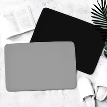 Hot Selling Flannel Solid Color Door Mat Bathroom Doorway Water Absorbent Floor Mat Household-Slip Mat