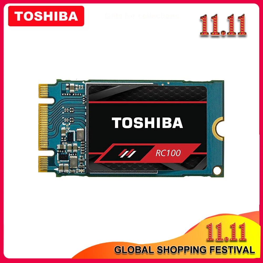 TOSHIBA 3D NAND RC100 SSD 120 ГБ 240 M.2 2242 NVMe PCIe Gen3x2 Внутренний твердотельный диск Жесткий для