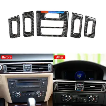 

Car Carbon Fiber Door Window Panel Button Frame Cover Trim For BMW E90 E92 E93 Car-Styling Accessories