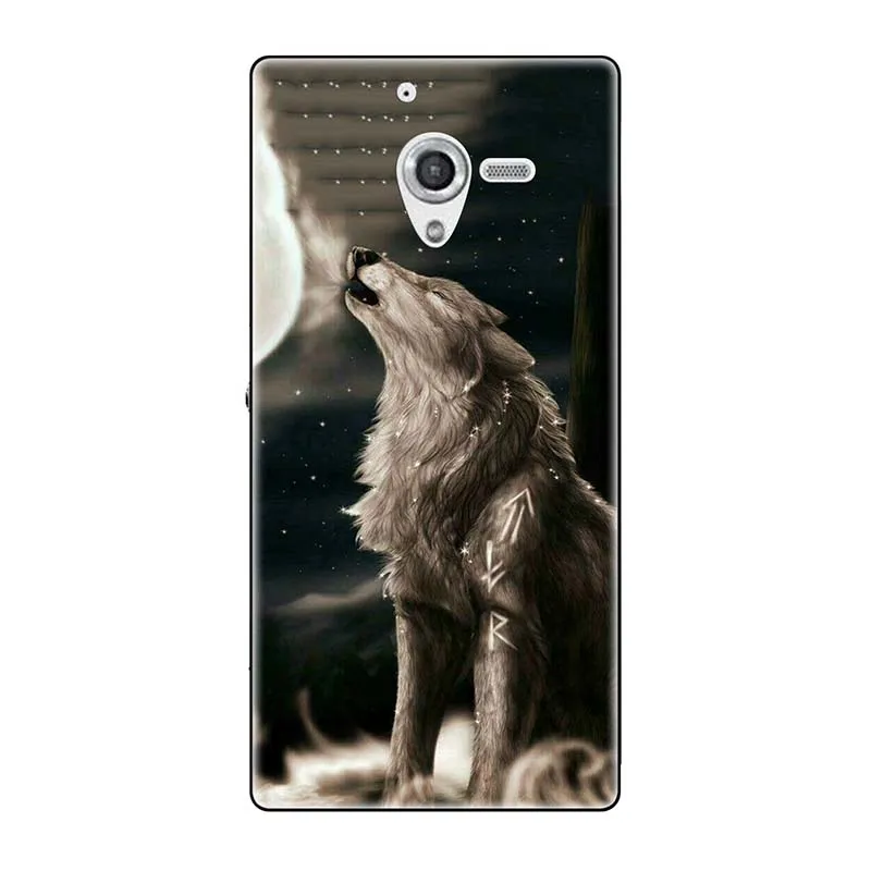 Мягкие чехлы для sony Xperia ZL непосредственный сбыт из L35H C6502 C6503 C6506 5," чехол с принтом(розы); волк милый чехол-крышка с узорами чехол для телефона чехол Fundas Para - Цвет: A281