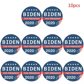 

1/10pcs Round Rectangle Bumper Adhesive Sticker Presidential Election Stickers for Office Home