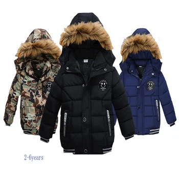 

NEW High Quality Winter Child Boy Down Jacket Parka Big Girl Thicking Warm Coat 2 3 4 5 6 Year Light Hooded Outerwears
