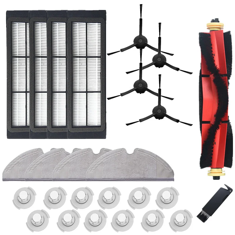 

Detachable Main Brush Hepa Filter Black Side Brush Mop Cloth Water Tank Filter Cleaning Brush for Xiaomi Vacuum 1St Roborock S50