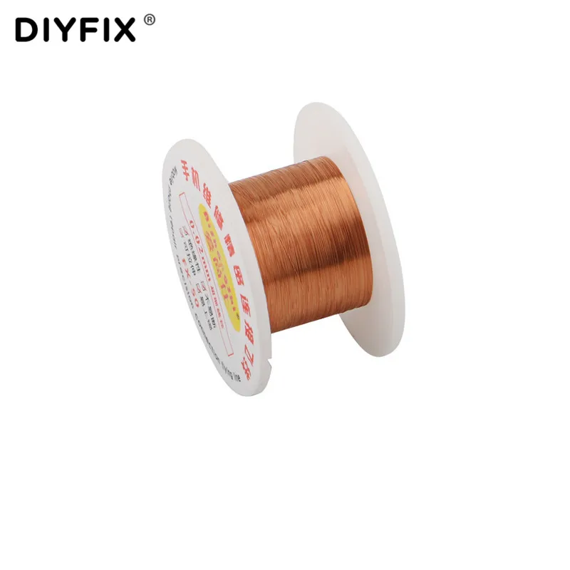 Проволока для пайки DIYFIX 1 шт. 0 02 мм 50 м провод печатных плат медная соединительная