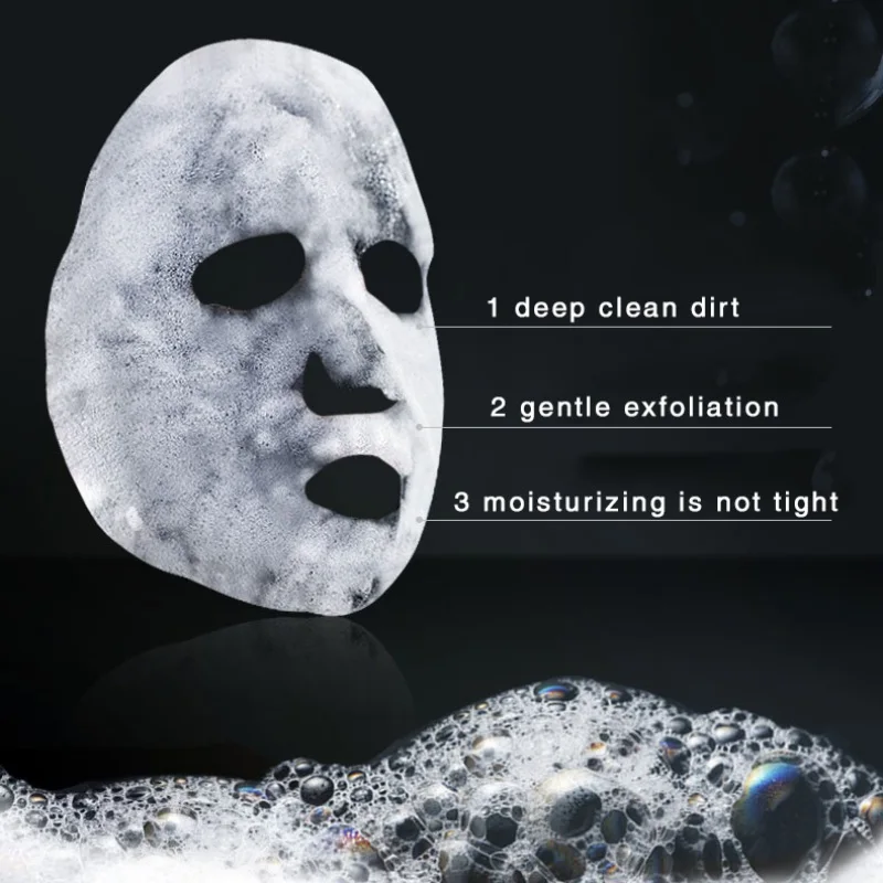 Природный уголь Bubble Black Mask очищающий поры маски управления маслом