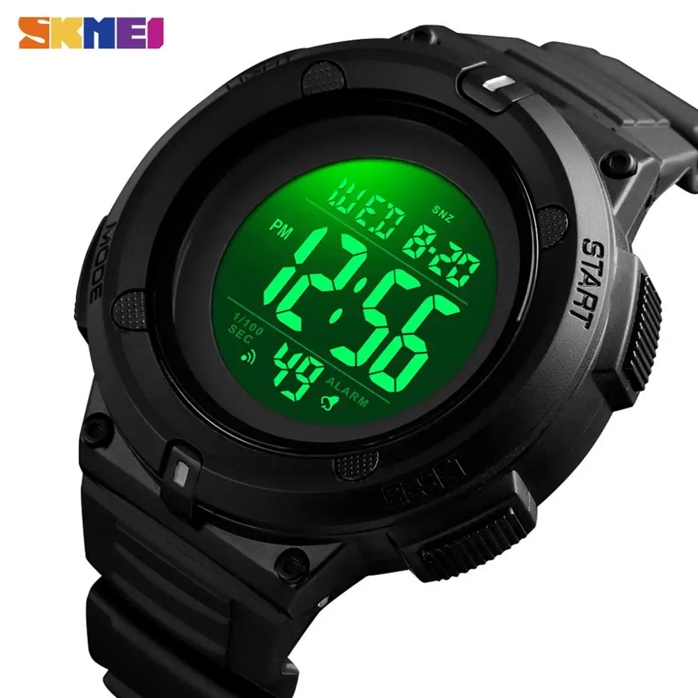 SKMEI Mens Sports Watches 2 Time Chrono Digital Wristwatch Men Shock  Waterproof Electronic Hour Male watch reloj hombre 1527|Digital Watches| -  AliExpress
