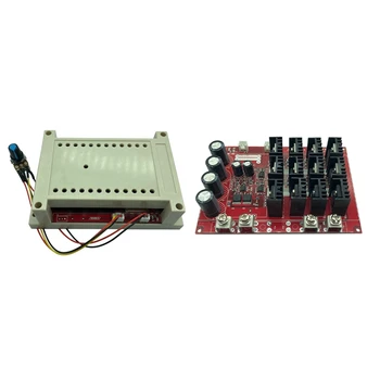 

2 Pcs 10-50V 60A DC Motor Speed Controller PWM HHO RC 12V 24V 48V 3000W Regulation With Control Switch, White & Red