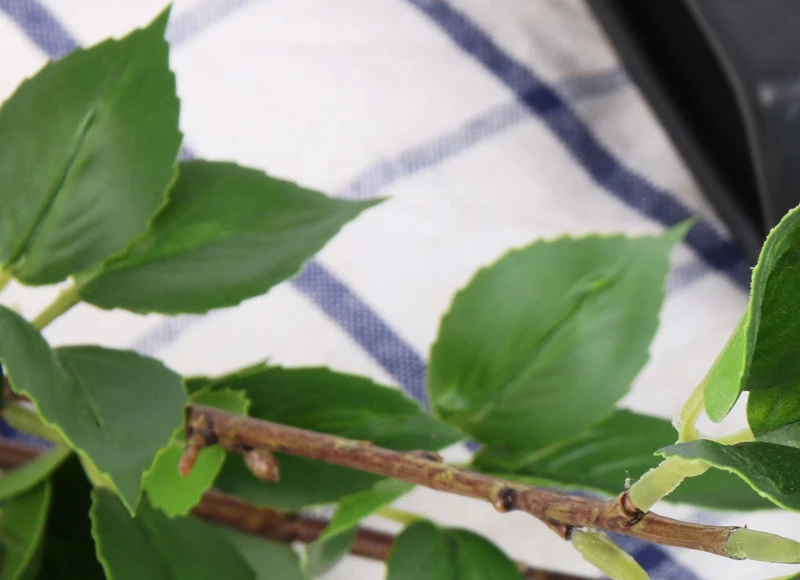 JAROWN 리얼 터치 봄 분기 인공 식물 장식 홈 가짜 녹색 인공 꽃 웨딩 파티 장식 (10)