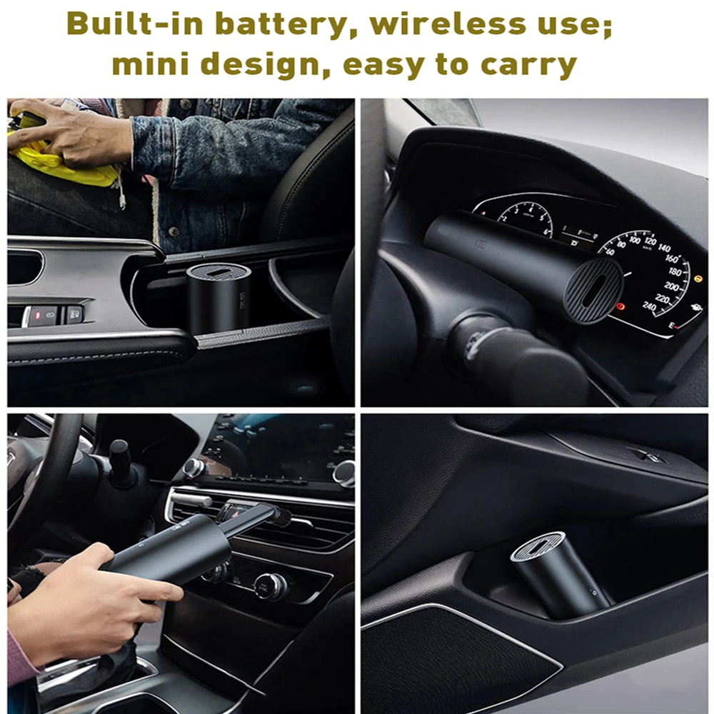 Tanie Bezprzewodowy odkurzacz samochodowy mini przenośna ręczna próżniowa środek czyszczący do samochodu Wet Dry podwójnego zastosowania Aspirateur do samochodu w domu