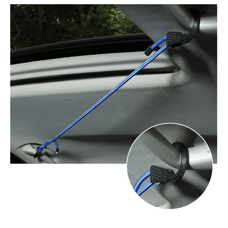 Strong Elastic Strap Adjustable Tension Belt Car Clothesline Hook Cargo Luggage Lashing Buckle Rope For Motorcycle Travel