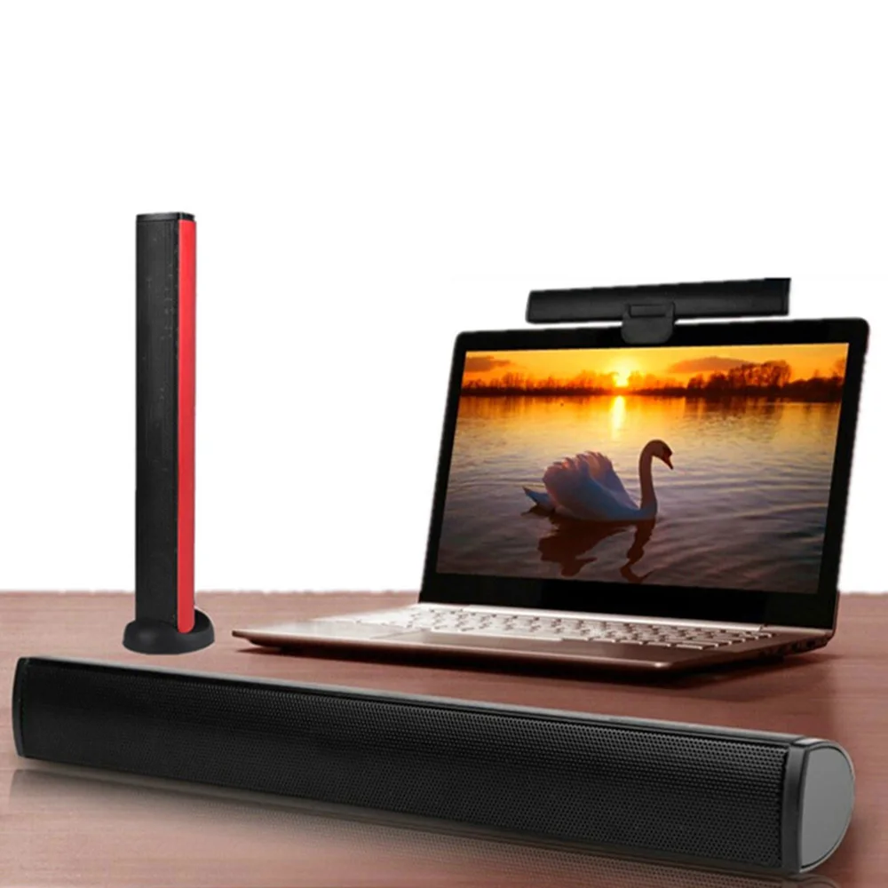 Мини USB Lautsprecher, сабвуфер для ноутбука, стерео саундбар, Громкий динамик для Noteook, ПК, компьютера, телевизора, портативный динамик, домашний кинотеатр