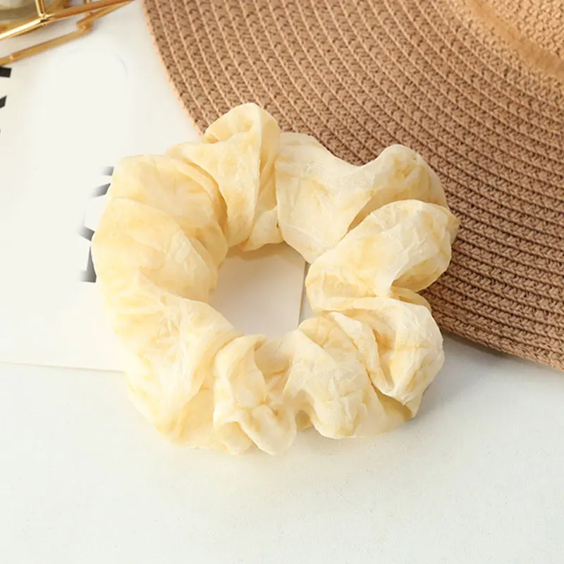 banana hair clips 6 Colors Women Warm Corduroy Big Hair Scrunchies Solid Soft Vintage Hair Gums Striped Fabric Rubber Bands For Hair Bun hair band for ladies Hair Accessories