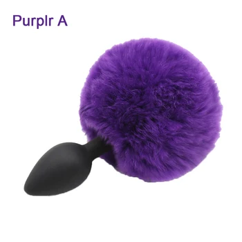 Slicone Butt Plug Hairy Bunny Tail Rabbit Tail Smooth Anal Plug Cosplay Cute Sex Toys for Women Erotic Adult Toys Sex Products 3