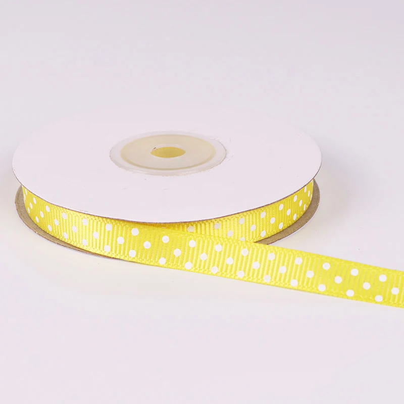 15 5 ярдов/рулон мультфильм в горошек напечатанный Grosgrain ленты милые серии ленты обруч для волос для девочки 10 мм - Цвет: 15