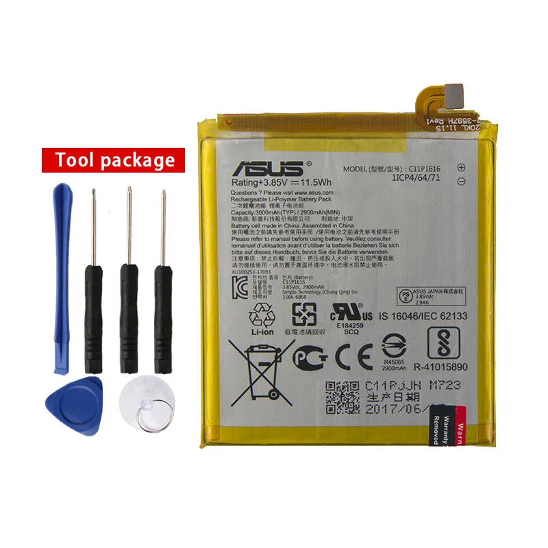 

Original ASUS C11P1616 Phone Battery For ASUS ZenFone V V520KL A006 3000mAh