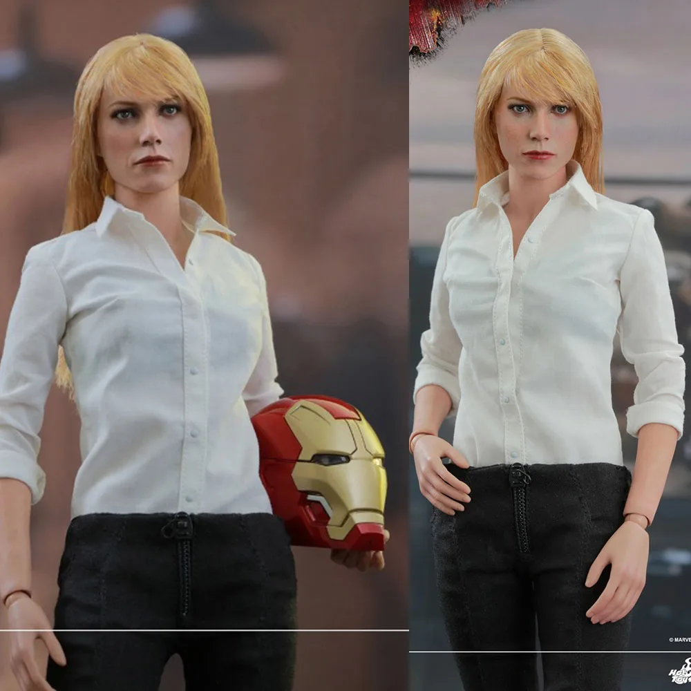Оригинальное платье в наличии 1/6 HT с перцем белая рубашка коротким рукавом и