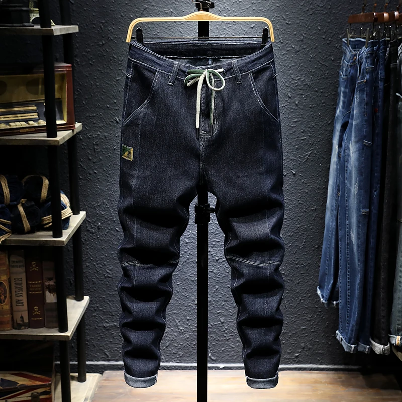 

High elastic denim trousers male GuaPai new winter cultivate one's morality