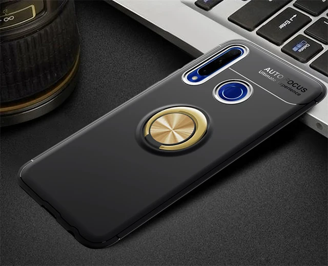 gold black Чехол для huawei Honor 10i чехол роскошный кожаный мягкий силиконовый Край Ткань задняя оболочка защитный корпус для Honor 10i чехлы - Цвет: gold black