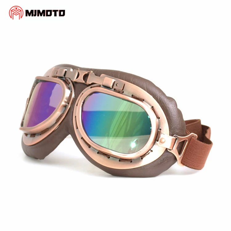 MJMOTO классические винтажные мотоциклетные очки ретро Авиатор шлем очки скутер круизер Чоппер ATV анти-УФ Лыжные Сноуборд очки