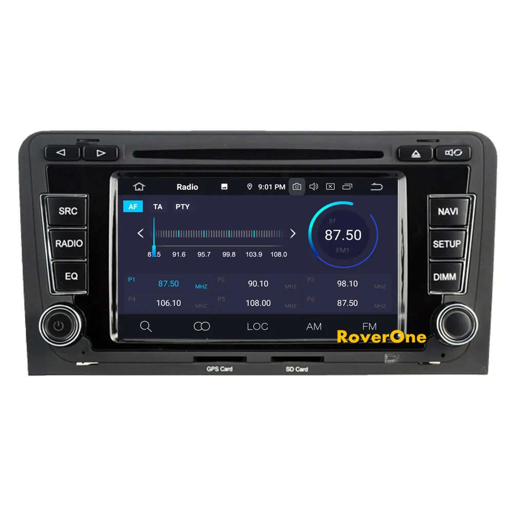 RoverOne Android 9,0 Автомобильная Мультимедийная система для Audi A3 S3 RS3 Радио Стерео DVD gps навигация мультимедийный музыкальный проигрыватель PhoneLink