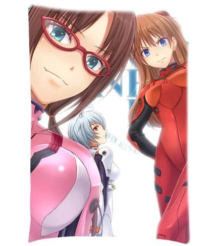 S12 Аниме Neon Genesis Аска Лэнгли сорью»(Evangelion Подушка Чехол персонажей Аска Рей Аянами Чехлы прямоугольник двух сторон Наволочки Чехол - Цвет: S12
