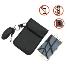 Faraday Автомобильный ключ RFID сигнальный блок сумки FOB экранирующая Сумочка ID карты чехол мобильный телефон чехол для защиты конфиденциальности BAG1007
