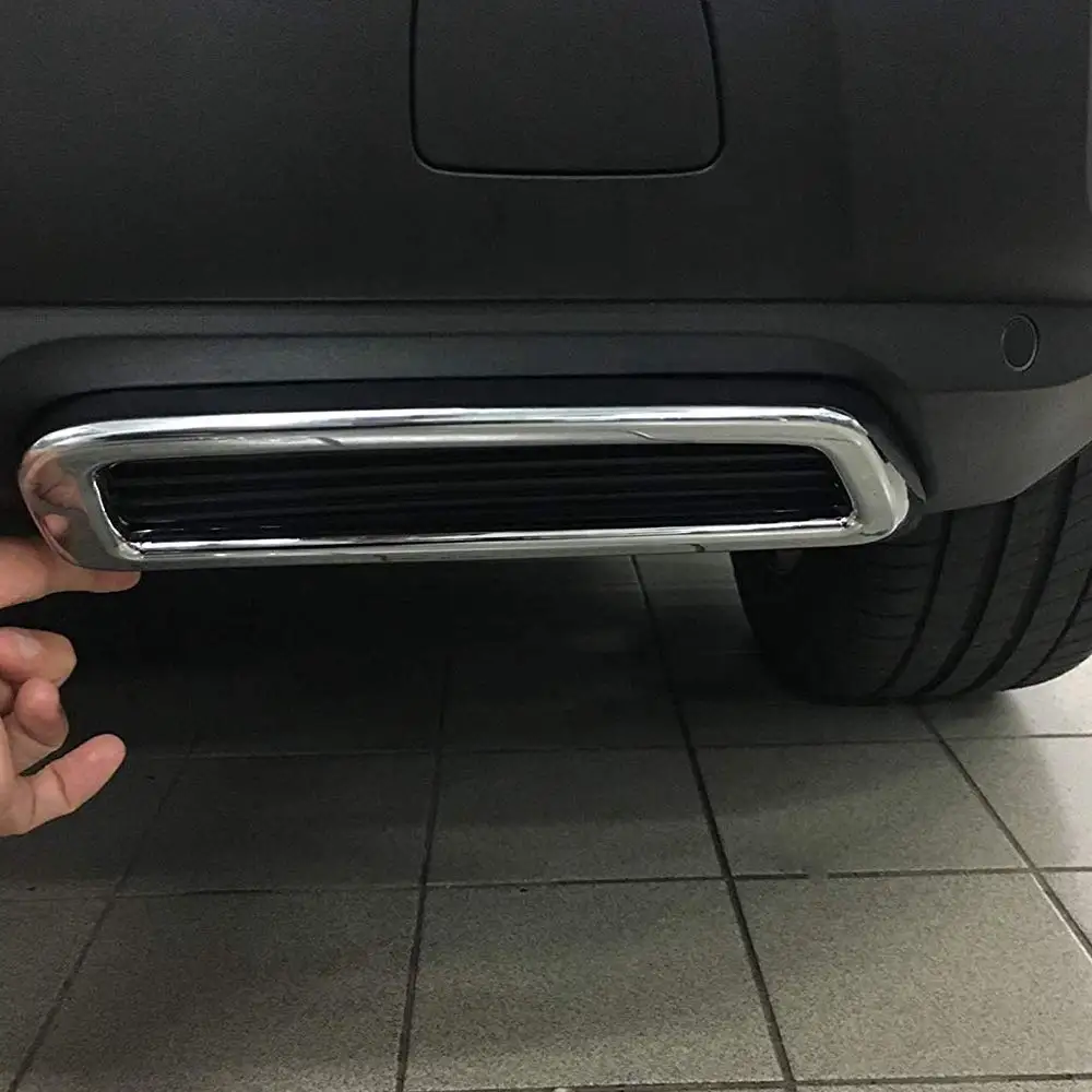 Выхлопная труба автомобиля Хвостовая крышка ABS задний выхлопной глушитель украшение отделка для 3008 5008 Allure