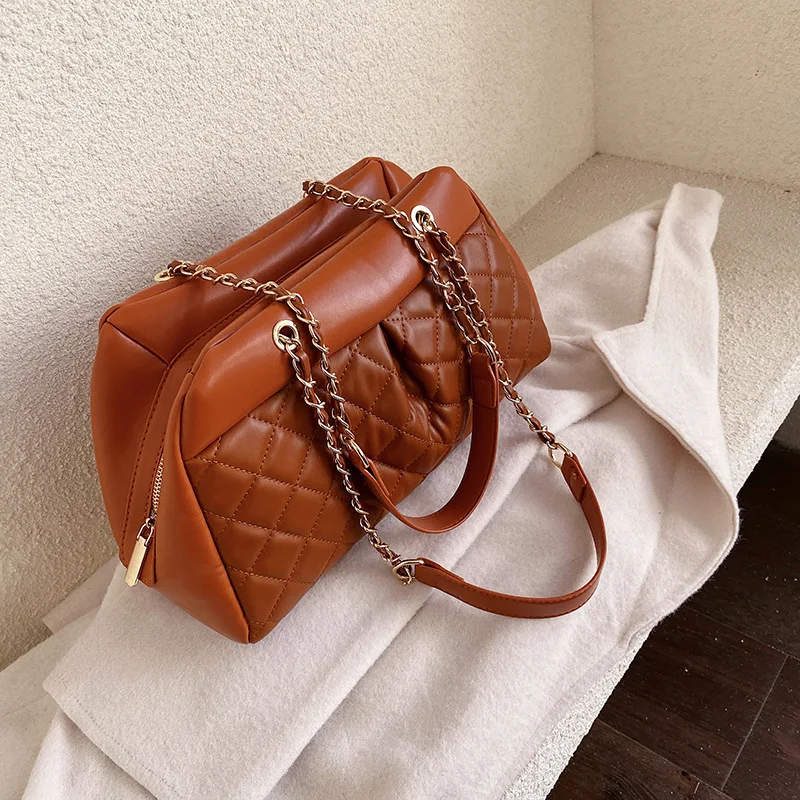 

Autumn And Winter Fashion Large Capacity Rhombus Bag WOMEN'S Bag New Style 2019 Versatile INS Korean-style Casual Glorious Shoul