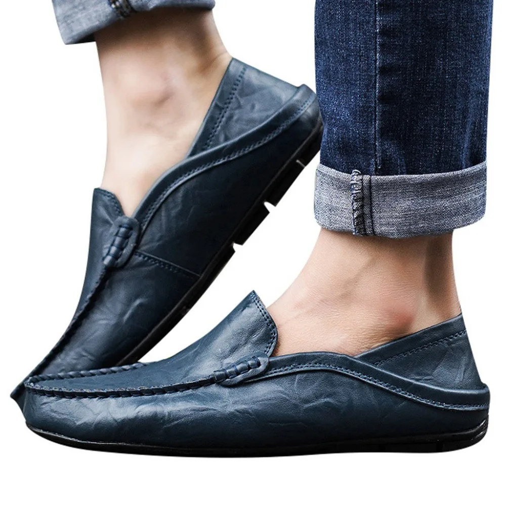   Leather Shoes Men Sneakers Loafers Summer Casual Elegant Driving Mens Shoes Classic Loafers Boat Shoes  zapatos de hombre (14)