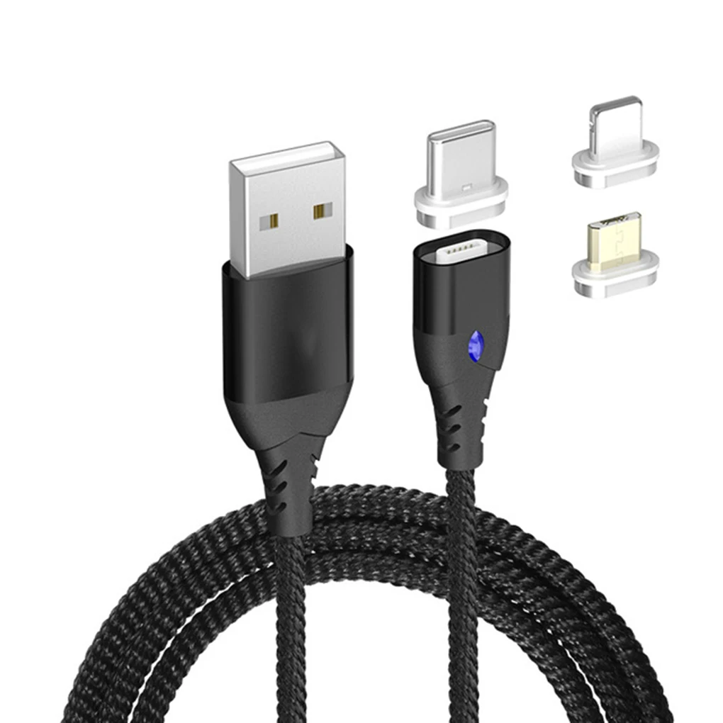 Магнитная зарядная кабельная линия Micro Тип usb C 8 Pin магнит быстрая Зарядное устройство переходник Замена для iPhone/iPad/Xiaomi/huawei/samsung