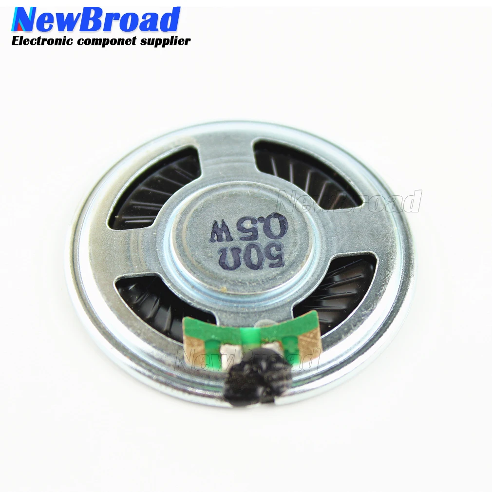 2pcs/lot Ultra-thin Mini Speaker 50 ohms 0.5 watt 0.5W 50R Diameter 40MM 4CM thickness 5MM