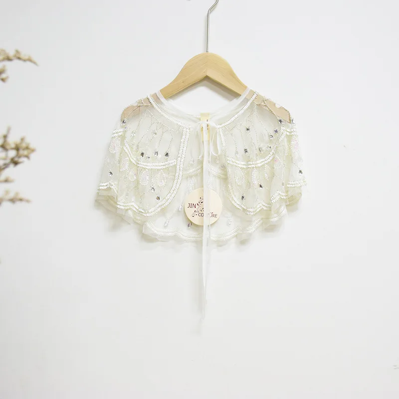 girls jackets baby fur coat HAND made capes girls coat outwears tutu kids coat jacket girl baby jacket cloth autumn girl - Цвет: Бежевый