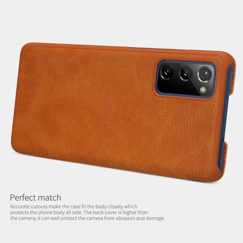 For Samsung Galaxy S20 FE case Nillkin Qin PU Luxury Flip leather back cover wallet case For Samsung S20 Fan Edition 5G