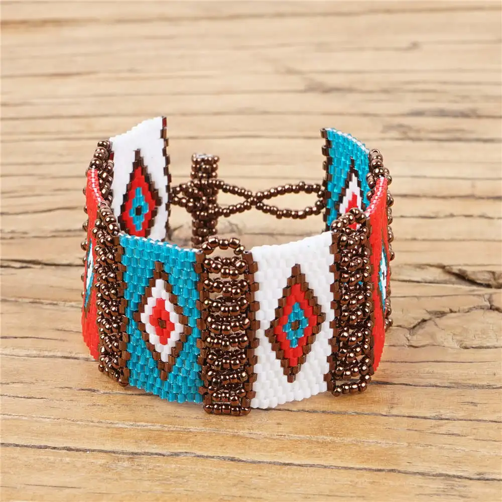 Go2boho MIYUKI браслет evil eye Boho Браслеты Женские Pulseras Mujer Moda богемный Летний Пляжный ювелирные изделия ручной работы бисер для плетения