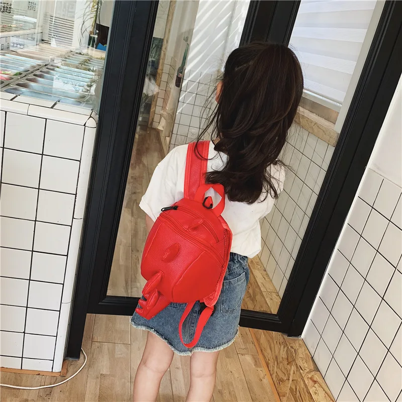 

Children Dinosaur Anti-Lost Bag 2019 Spring And Summer New Style PU Backpack Backpack Men And Women CHILDREN'S Schoolbag Fashion