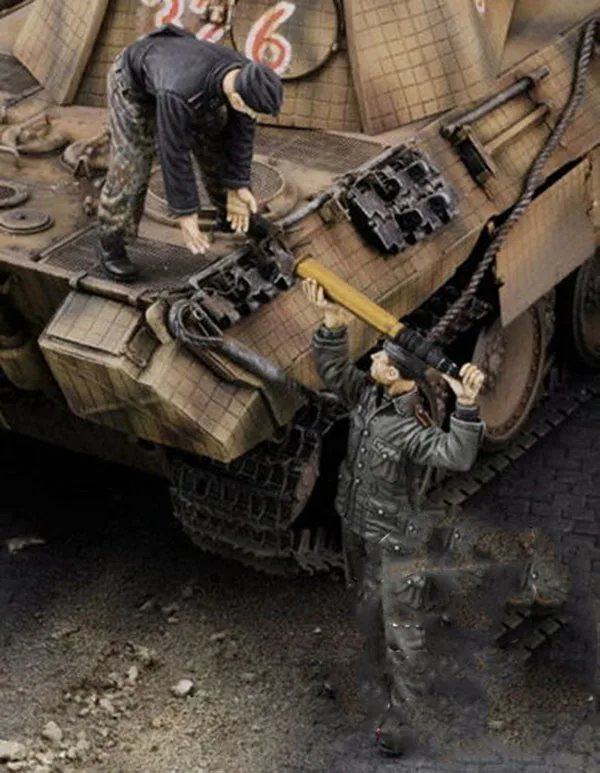 1/35 сборный Набор фигурок из смолы | Игрушки и хобби