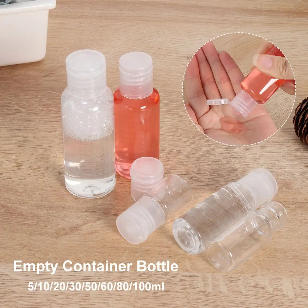 1PC 5-100ML 플라스틱 디스펜서 메이크업 리필 되나요 빈 컨테이너 병 샴푸 병 로션 항아리 뜨거운 판매
