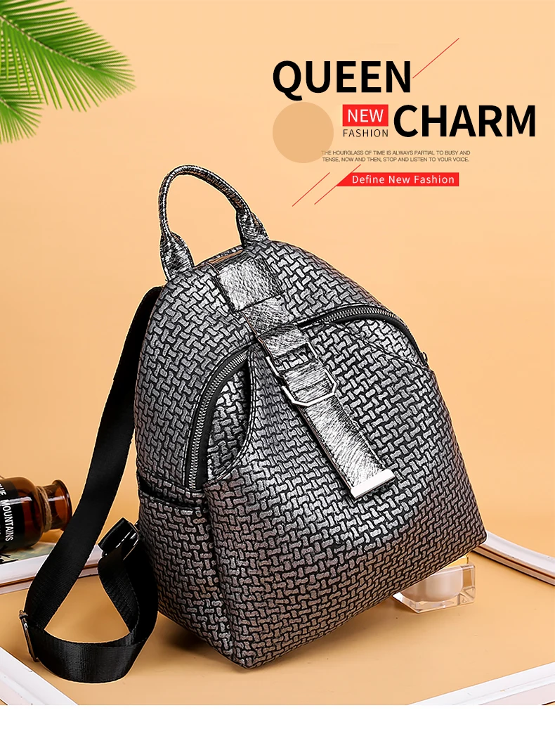 Модный женский рюкзак, женская кожаная сумка на плечо для девочек, повседневные сумки, дамские Роскошные брендовые маленькие рюкзаки с защитой от кражи XA557H