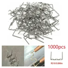 

Repair 0.8mm Pre-cut Flat Staples Silver Stainless Steel 0.8mm 1000PCS