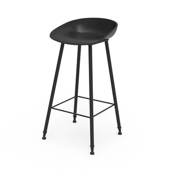 

Nordic Bar Stool Chair European Modern Minimalist Home Gold Wrought Iron Creative High