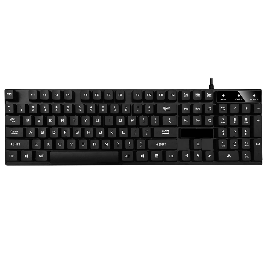 Professional Gaming Keyboard Wired Computer PC Keyboard USB Cable Office Keyboard for Laptop Desktop PC Game Keyboards