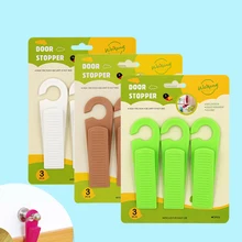 3 шт./компл. двери клиновидная резиновый Фиксатор двери Doorstops пол Дети Защитный кожух пальцезащитный с одной главной балкой с крючком
